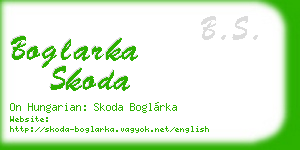 boglarka skoda business card